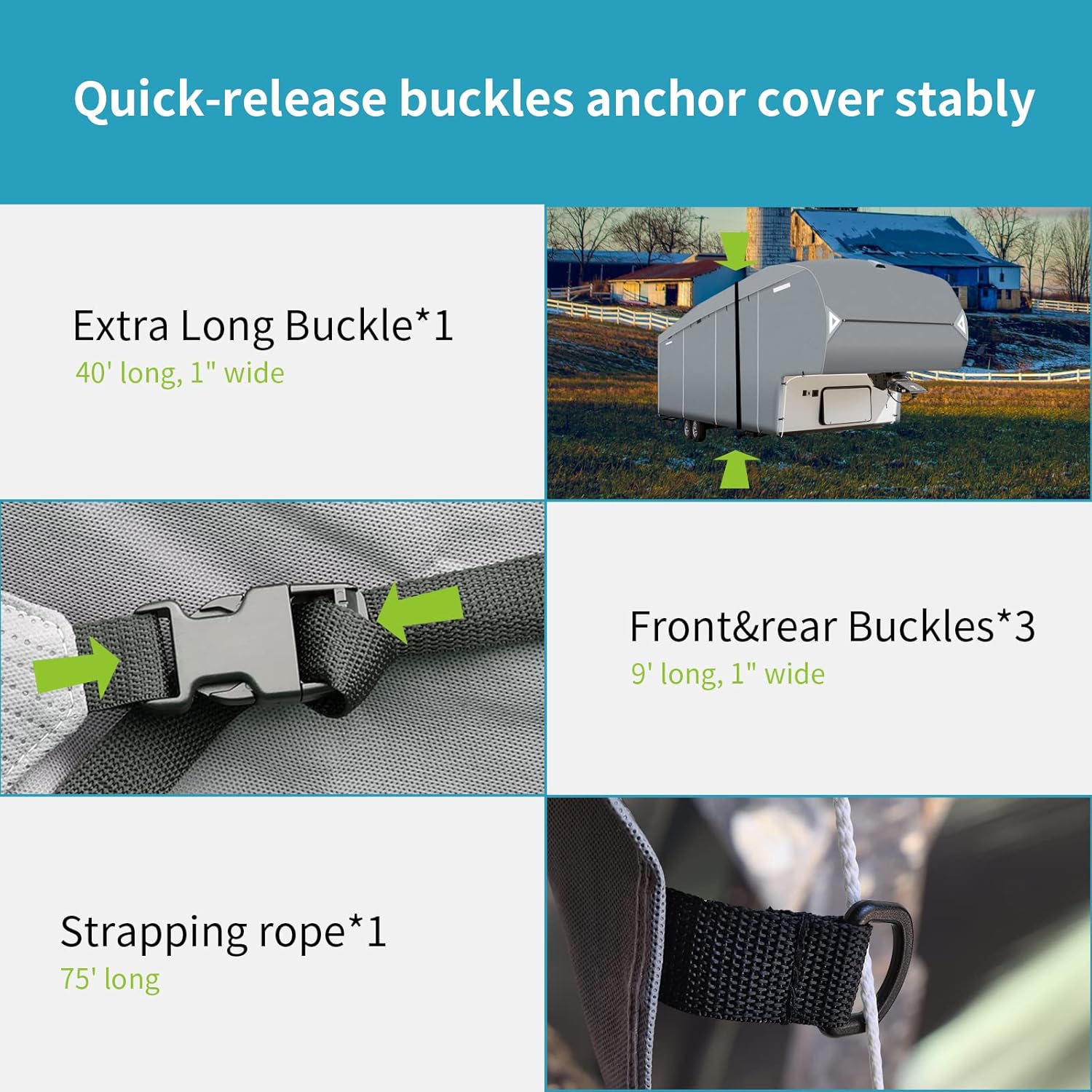5th Wheel RV Cover for 41-44’ I189119