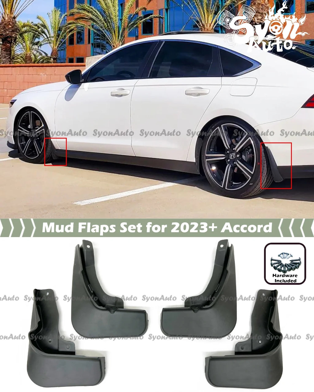 Mud Flaps Splash Guards Set of 4 D937038