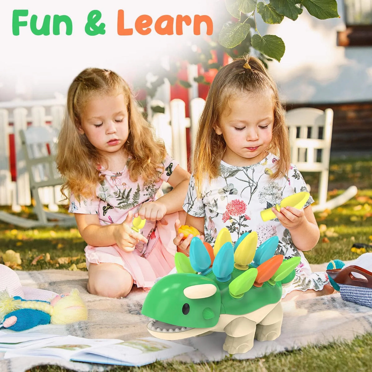Dinosaur Toy with 12 Spike Quills for Matching Colors C965182