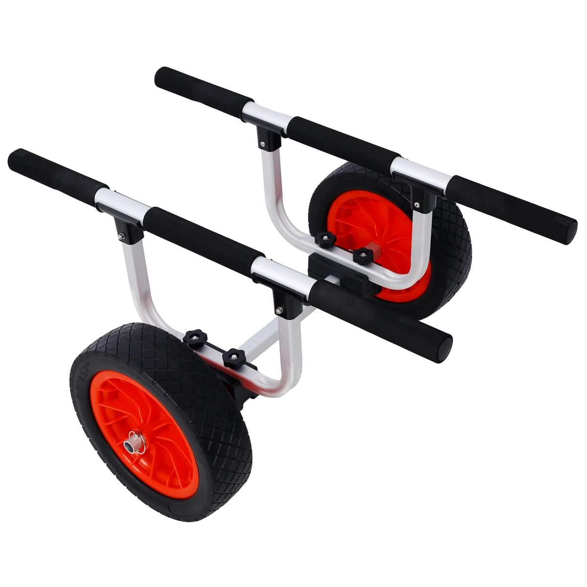 Heavy Duty Kayak Cart with 12inch Flatfree Beach Wheels Boat Dolly Cart Transport Carrier H58845