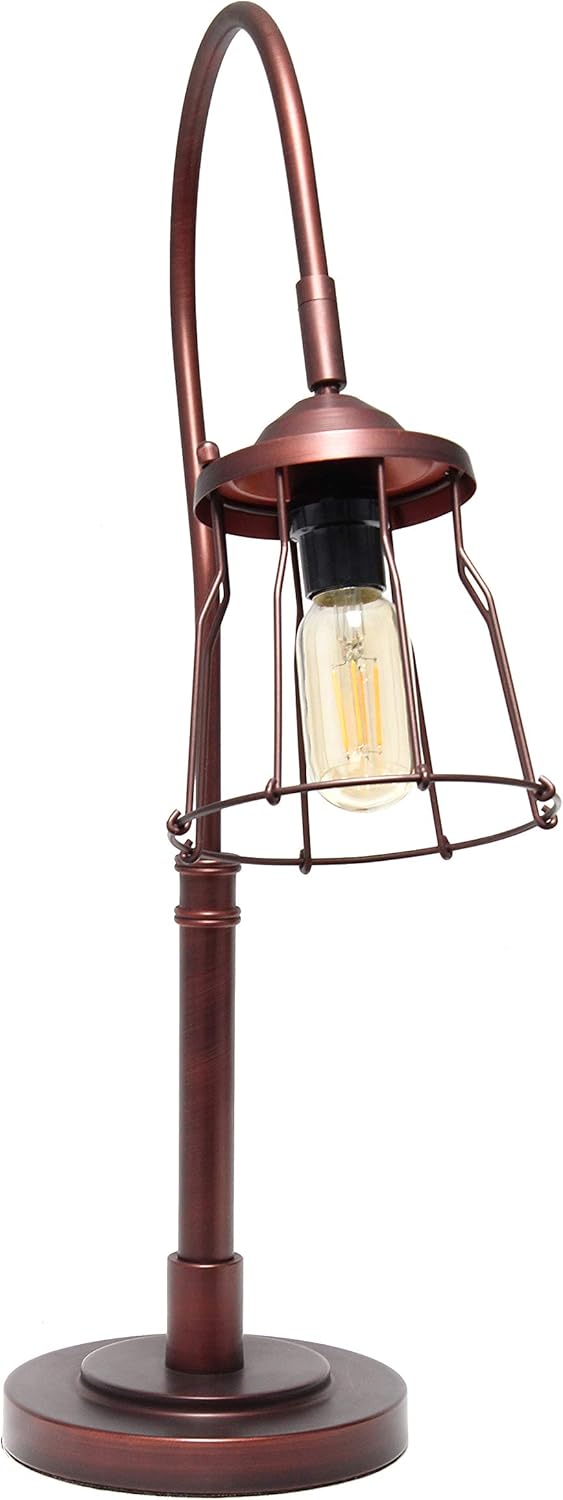 Red Bronze Open Cage Table Lamp S18027