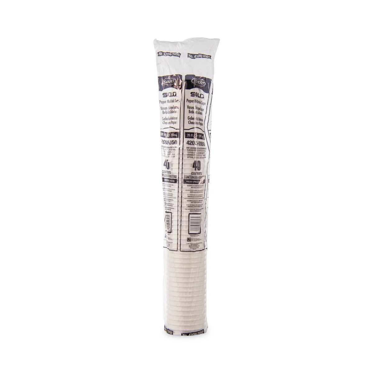 20 oz White Poly Paper Hot Cups A205104