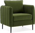 Olive Green Velvet Accent Chair H530