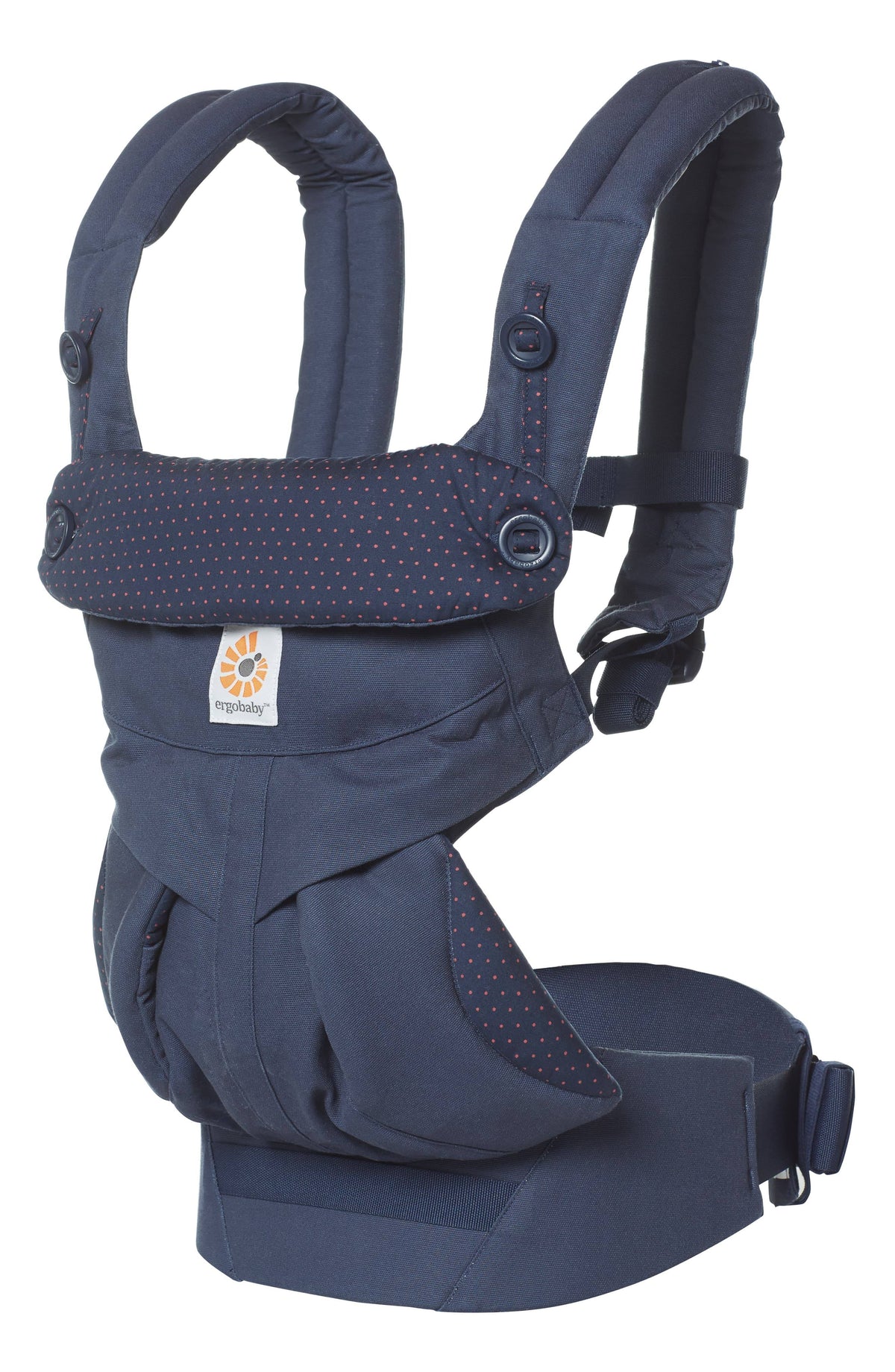 Navy Mini Dots Baby Carrier Y659