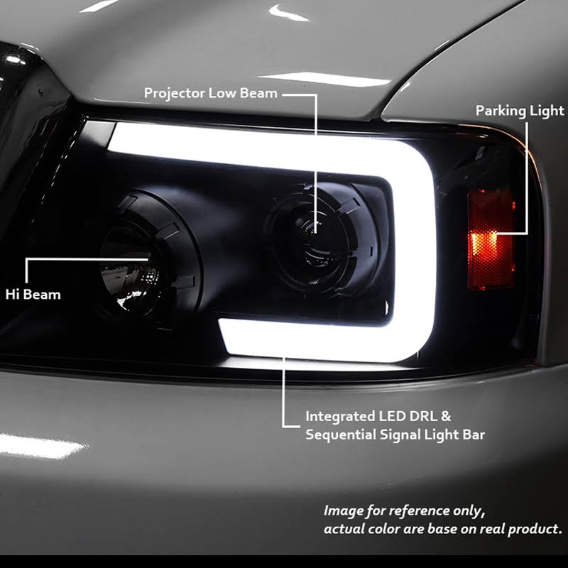 Chrome Clear Projector Headlights E1443