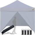 10 x 10 Pop up Canopy Tent with 4 Zippered Sidewalls and Roller Bag U808200