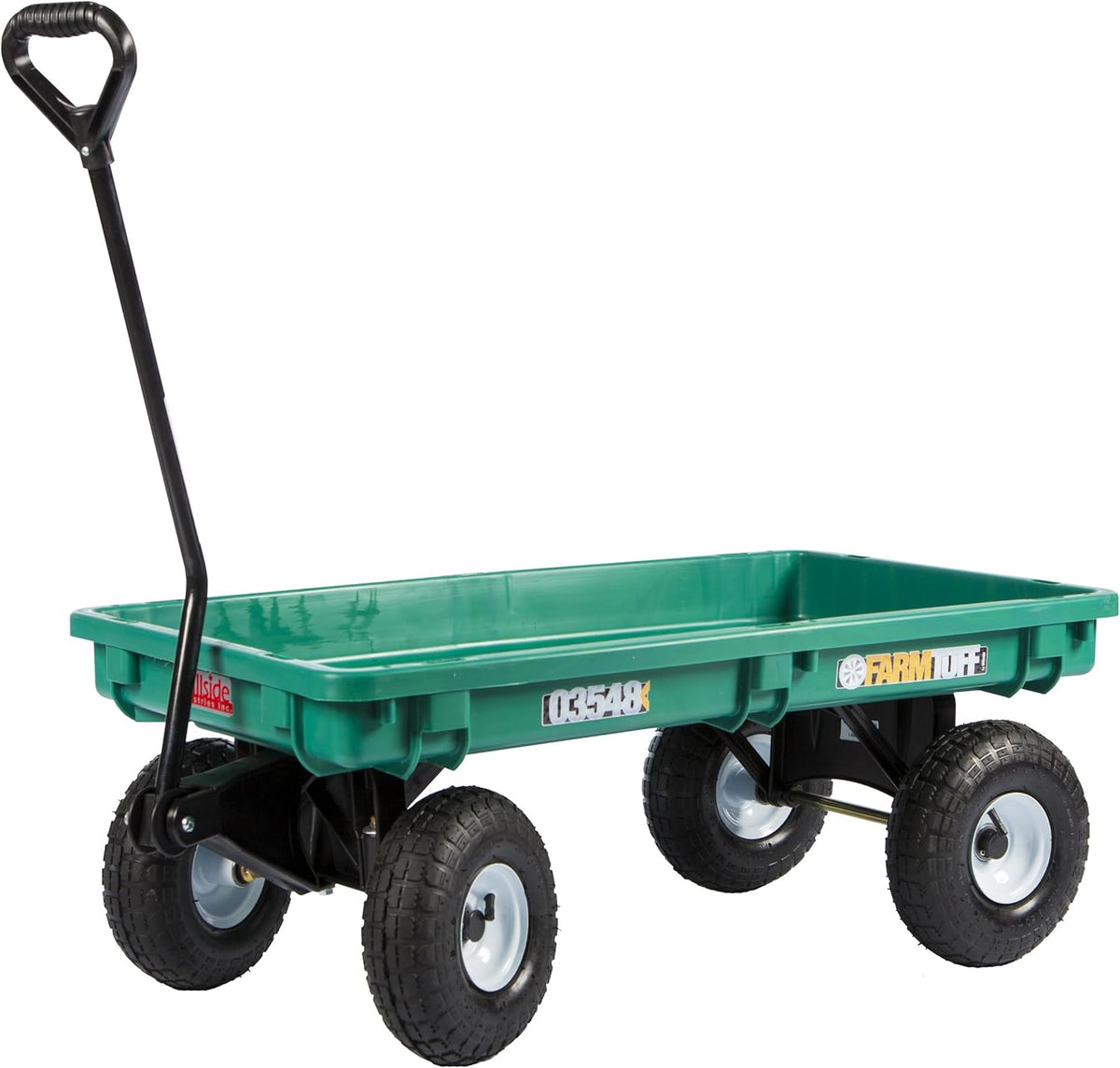 Plastic Deck Wagon, 20-Inch by 38-Inch, Green G5287