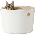 White Cat Litter Box H44605