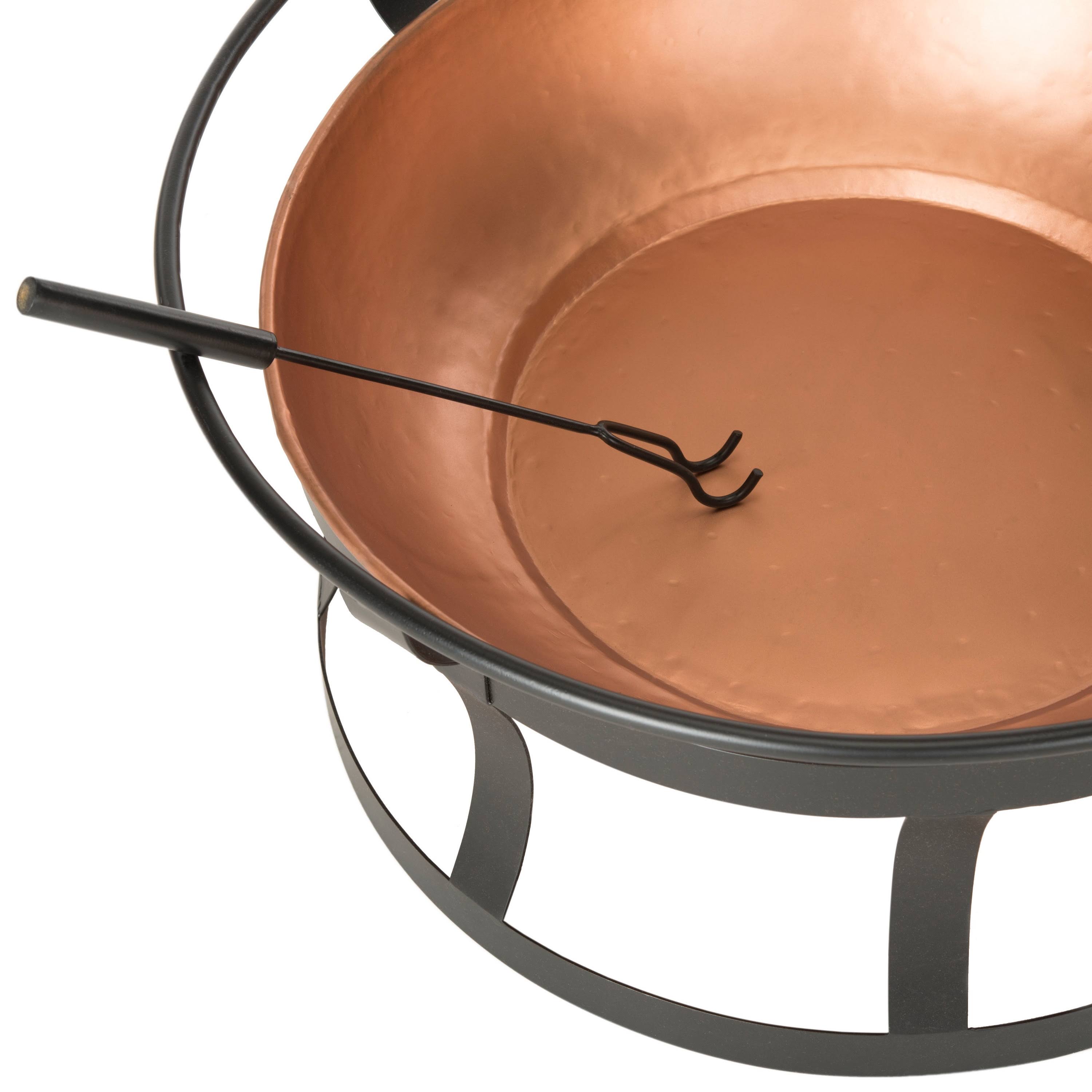Copper & Black Fire Pit K4563