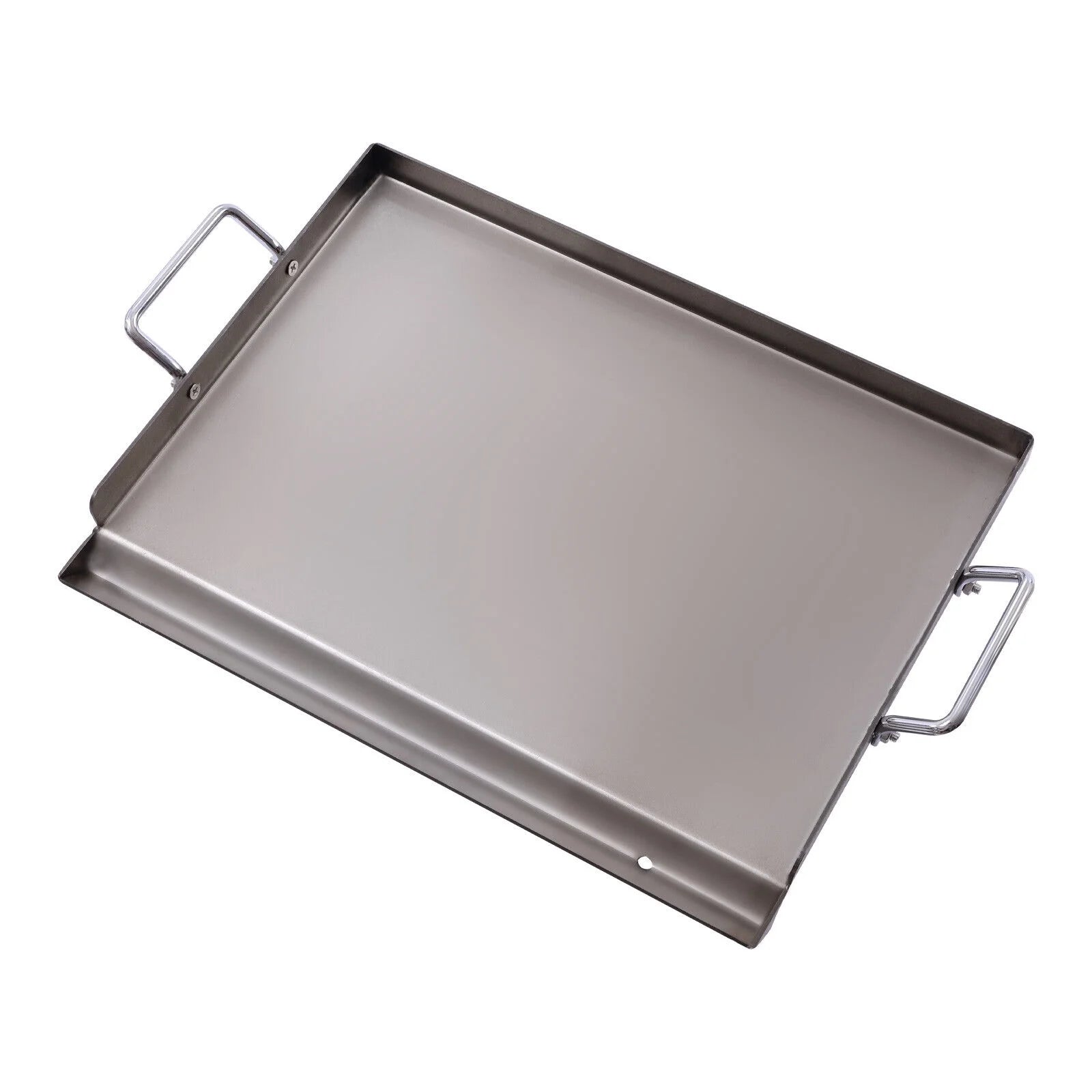 Stainless Steel Griddle Pan for BBQ Gas Grill & Charcoal Grill S5631