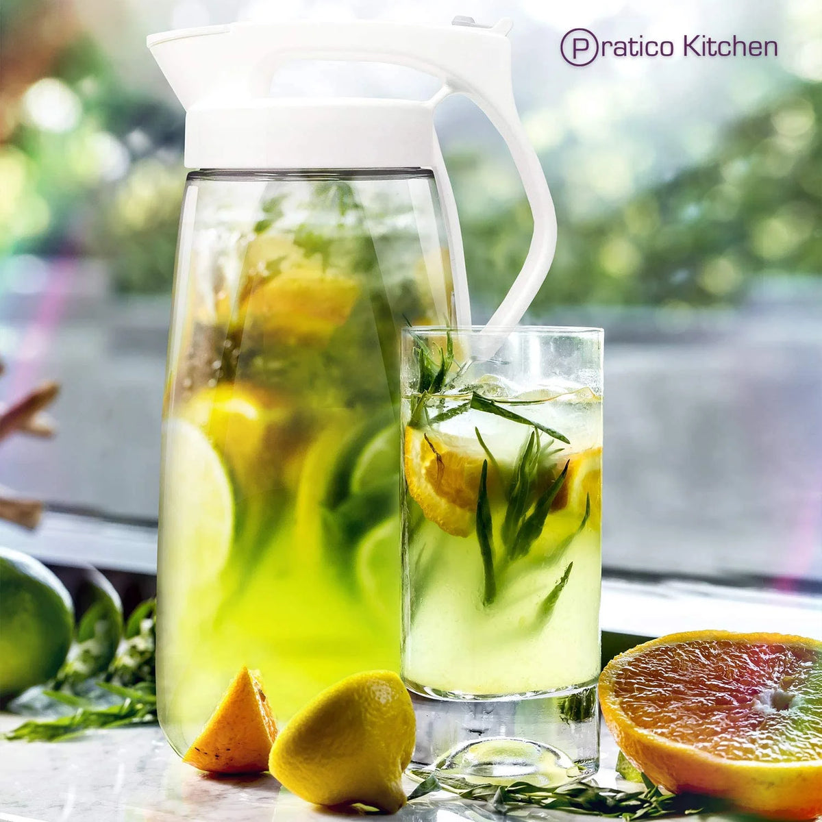 White 73 oz Airtight Pitcher P305