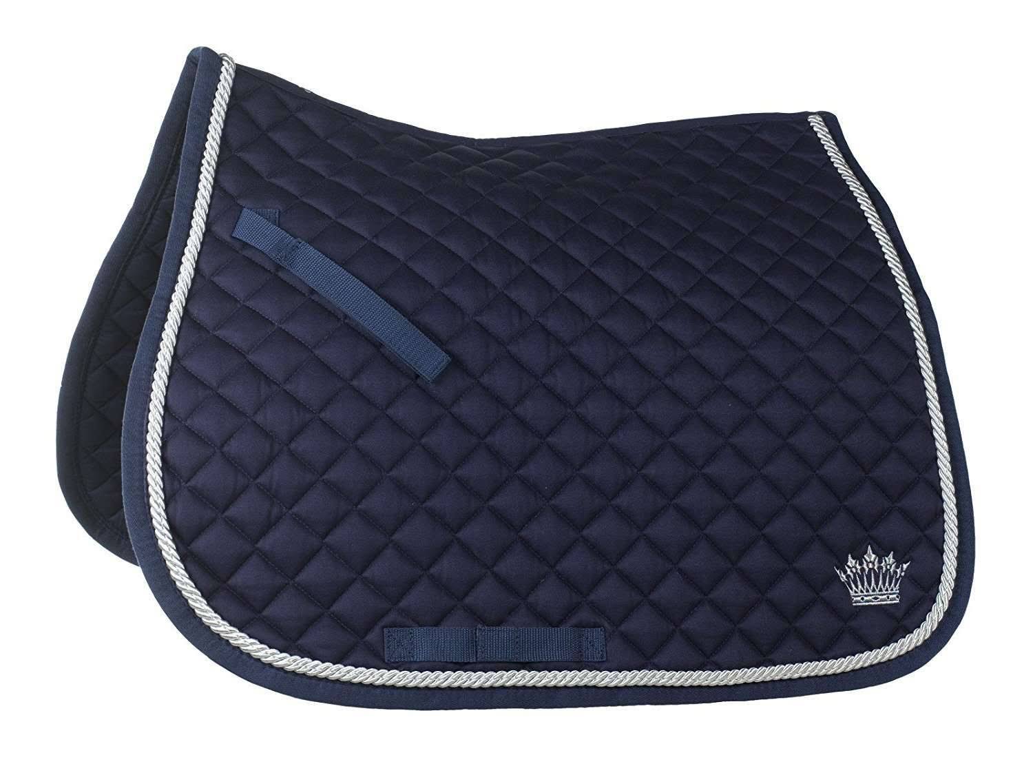 Dark Blue Full Size Cotton Saddle Pad C86979