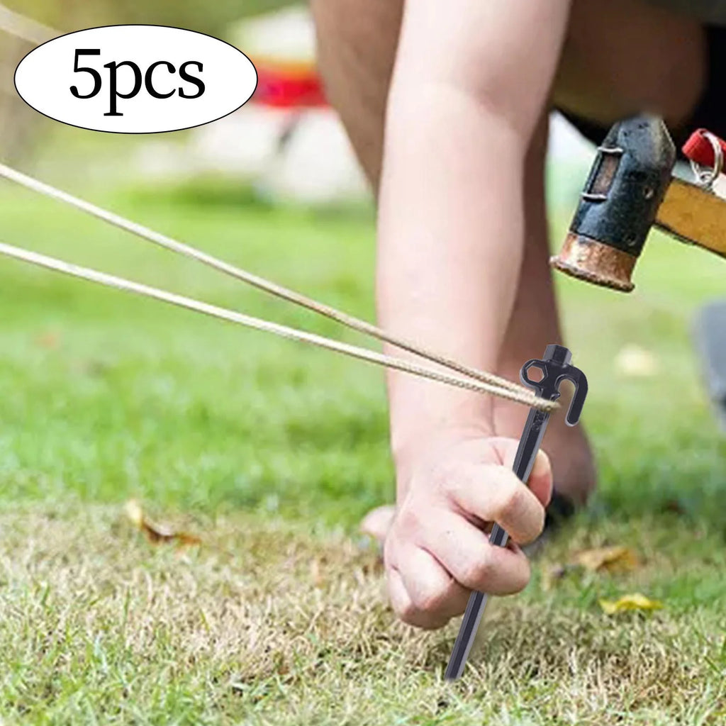 5pcs Steel Tent Stakes 30cm C334694