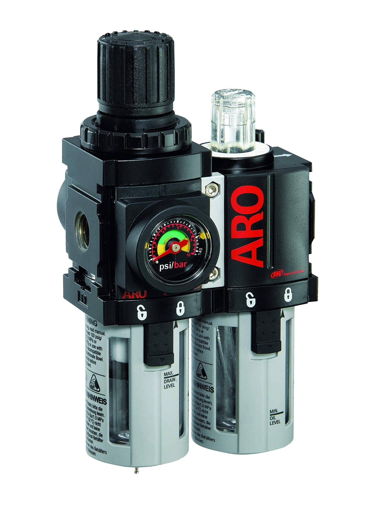 Air Filter-Regulator-Lubricator Combination, 1/2 NPT F429966