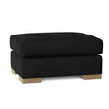 Velvet Black Ottoman Z31125