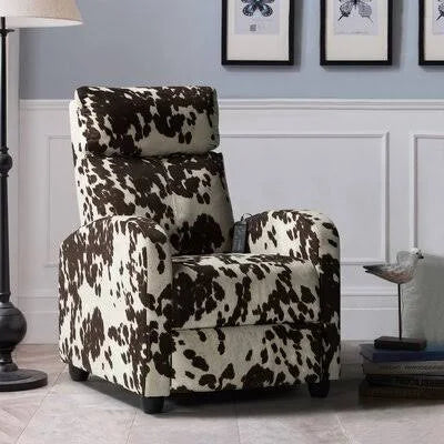 Red Barrel Studio Fabric Brown Manual Standard Recliner G634792