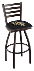 Black Ladder Back High Top Swivel Bar Stool Chair J604888