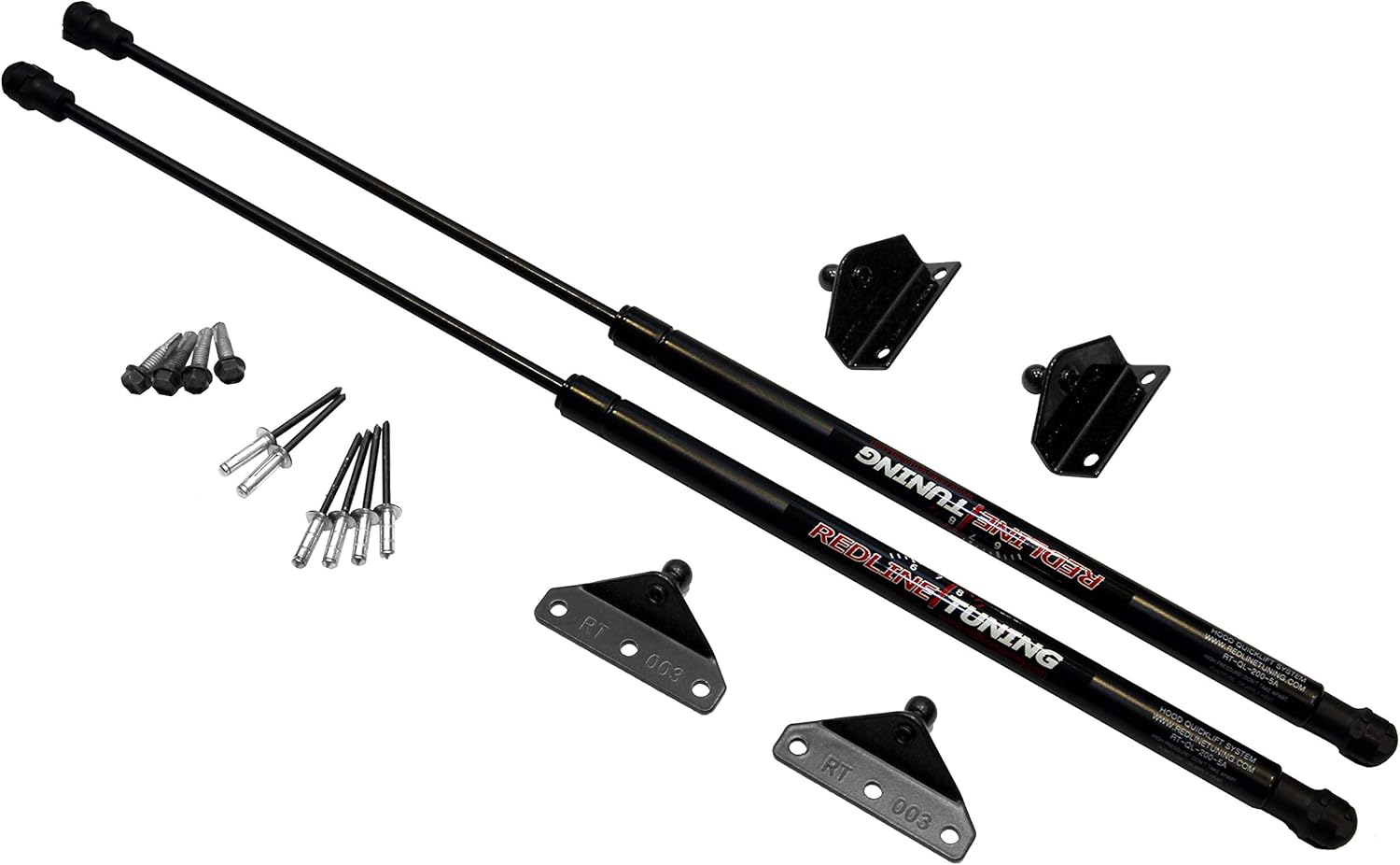 Hood QuickLIFT PLUS System Compatible with Ford Mustang & Mercury Capri 1979-1998 W61651