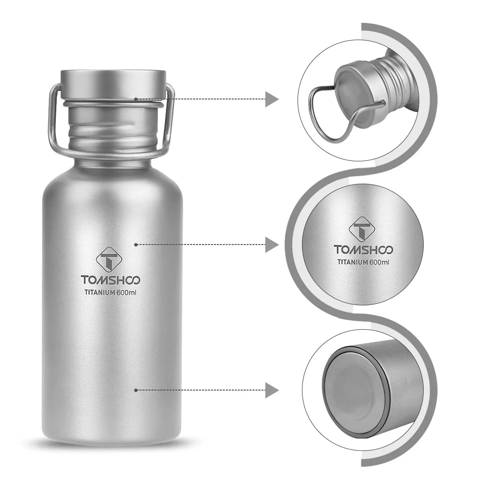 600ml Full Titanium Ultralight Outdoor Bottle S450