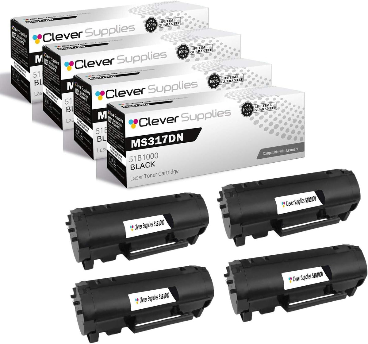 Black Toner Cartridge 2 Pack E521064