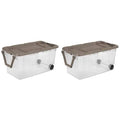 160 qt. Wheeled Storage Box, Case of 2 Y1826