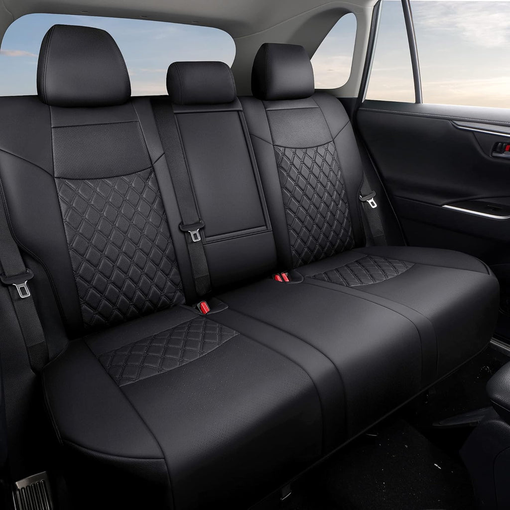 Grey Pu Leather Car Seat Covers Full Set for Toyota RAV4 X7487