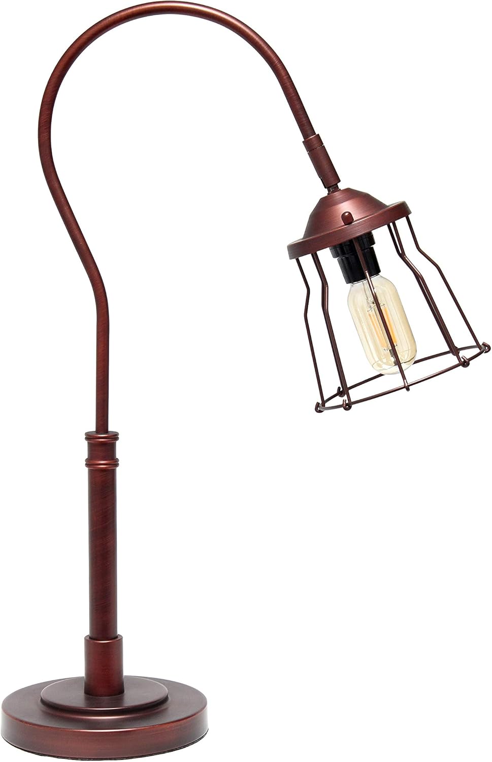 Red Bronze Open Cage Table Lamp S18027