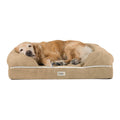 Khaki Chester Pet Couch with Solid Memory Foam W495930