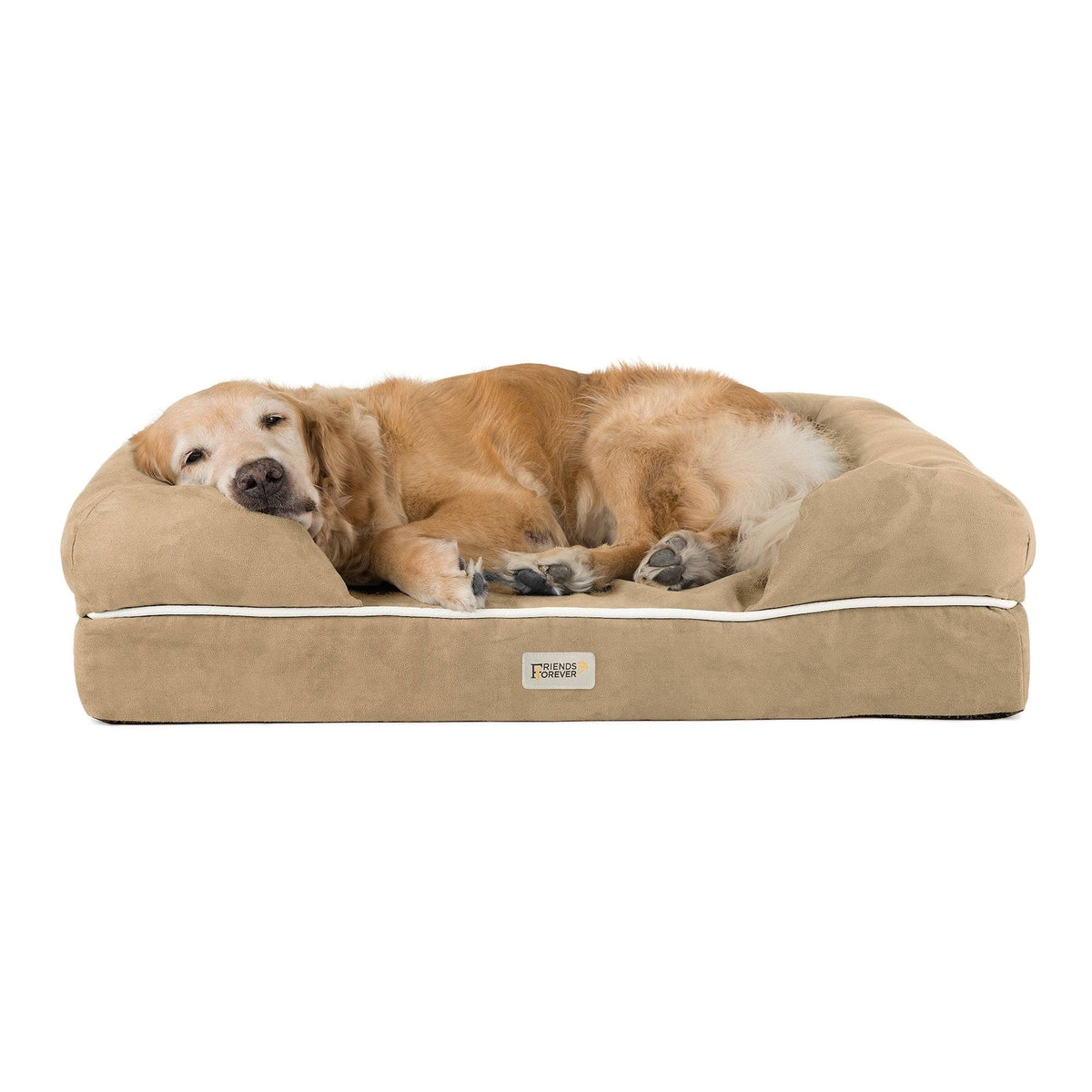 Khaki Chester Pet Couch with Solid Memory Foam W495930