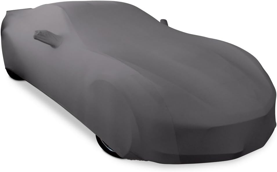 Blue Stretch Satin Indoor Car Cover C692080
