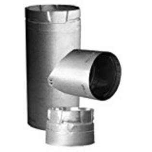 4 inch PelletVent Pro Increaser Tee Clean-Out Cap Stainless M6618