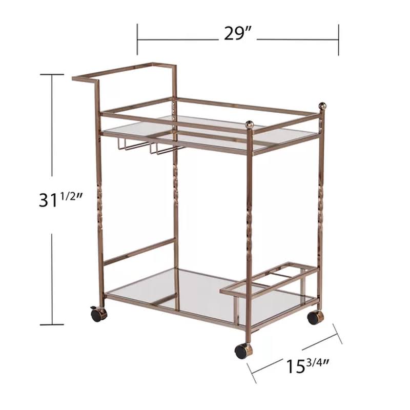 Chrome Bar Cart B941962