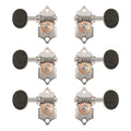 Nickel Guitar Tuners with Ebony Knobs V810