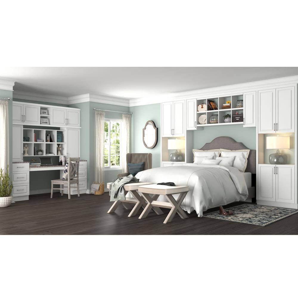 Assembled 36x34.5x24 in. Pots and Pans Drawer Base Kitchen Cabinet in Satin White R9689