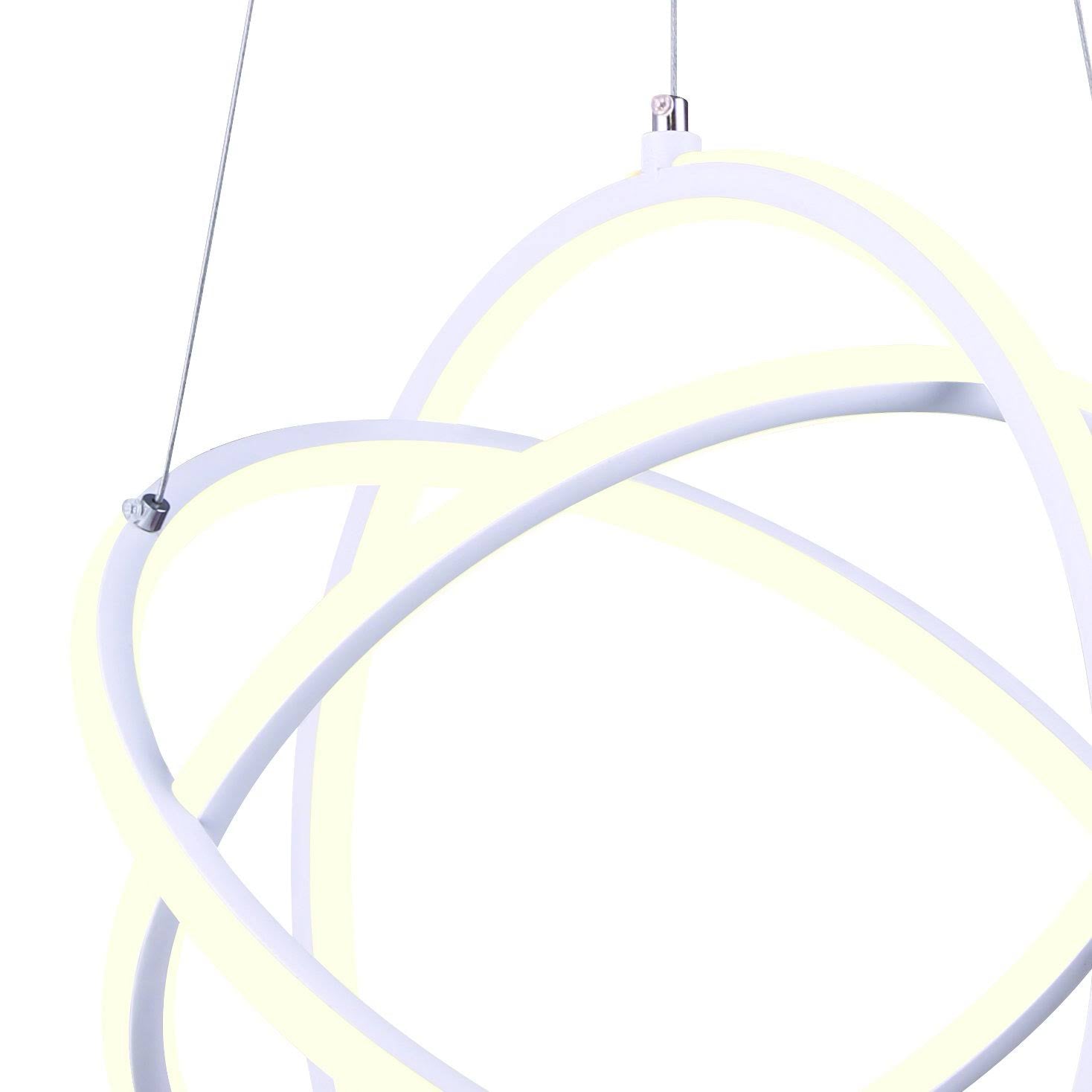 Black LED Chandelier F460