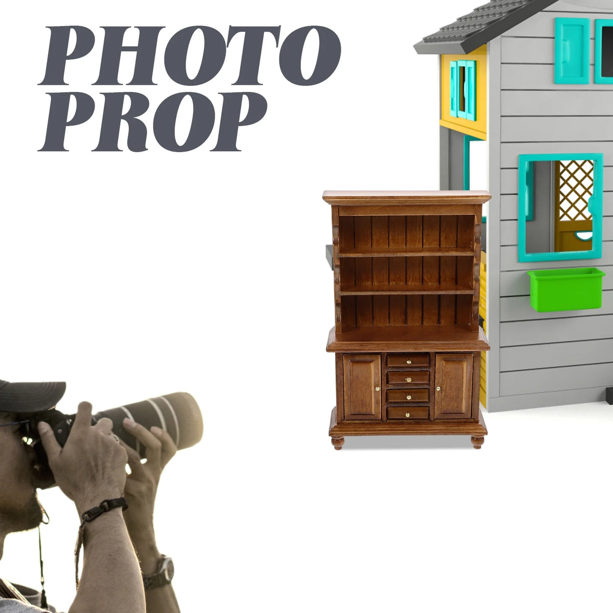 Miniature Book Shelf Doll House Furniture P8009