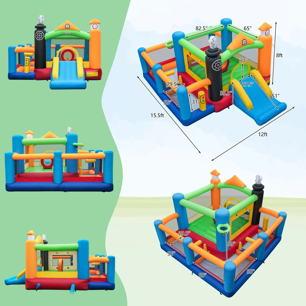 Inflatable Bounce Castle with Ocean Balls & 950W Blower Z627834