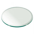 32 inch Round Tempered Glass Table Top, 1/2 inch Thick, Bevel Edge, Clear H885
