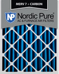 16x24x4 MERV 7 Carbon AC Furnace Filters Qty 6 V643152