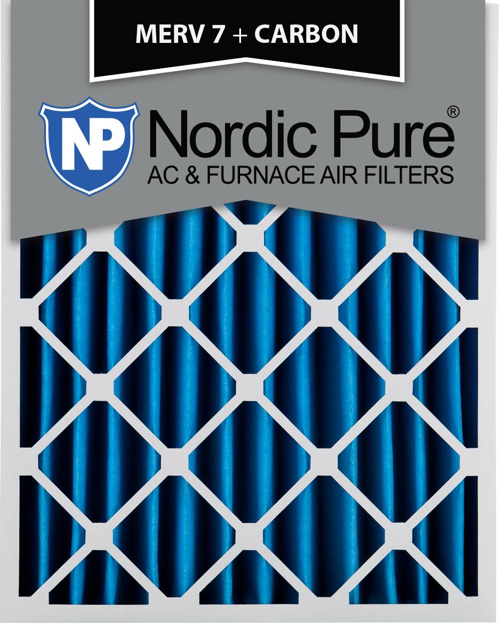 16x24x4 MERV 7 Carbon AC Furnace Filters Qty 6 V643152