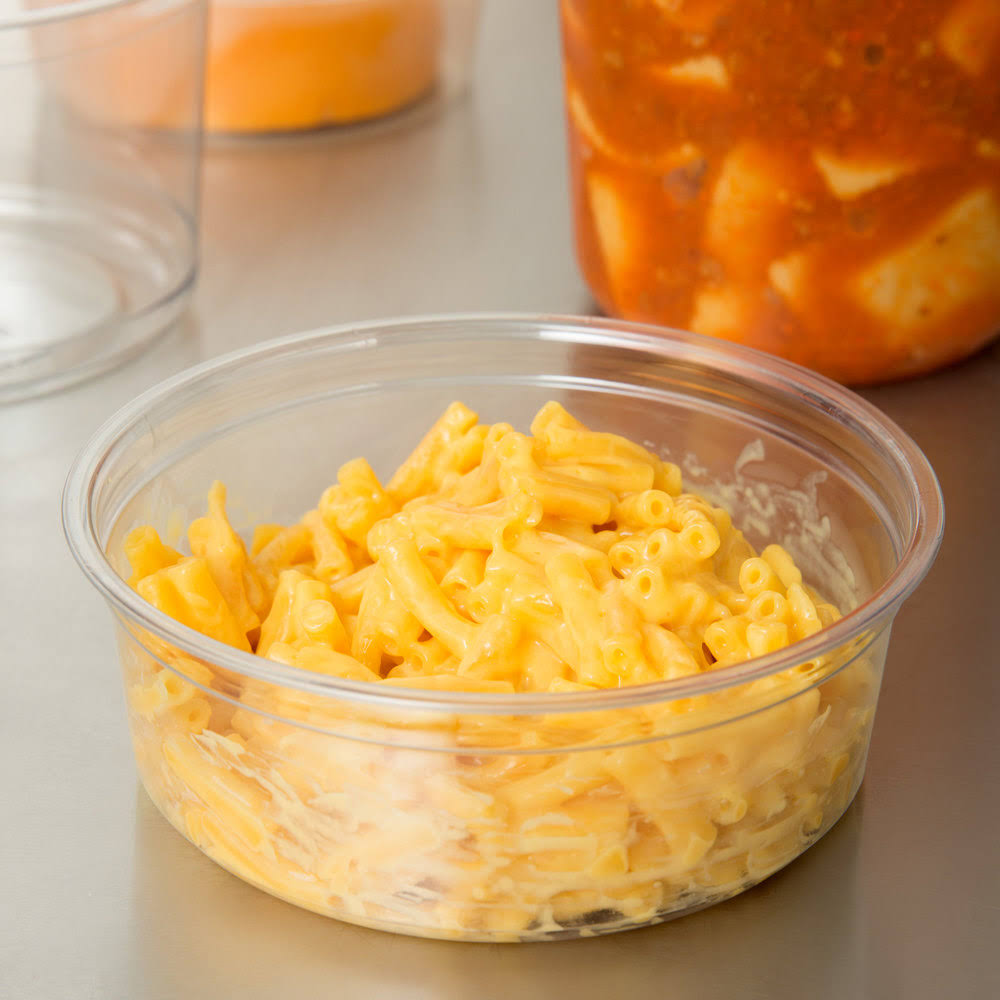 8 oz Clear Pet Plastic Round Deli Container L21874