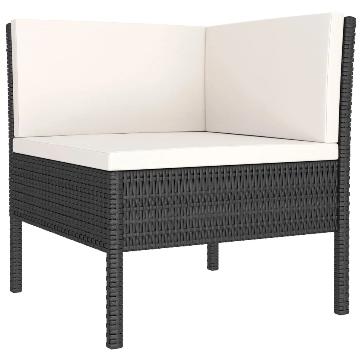 9 Piece Patio Lounge Set with Cushions Poly Rattan Outdoor Sectional Sofa Set C654