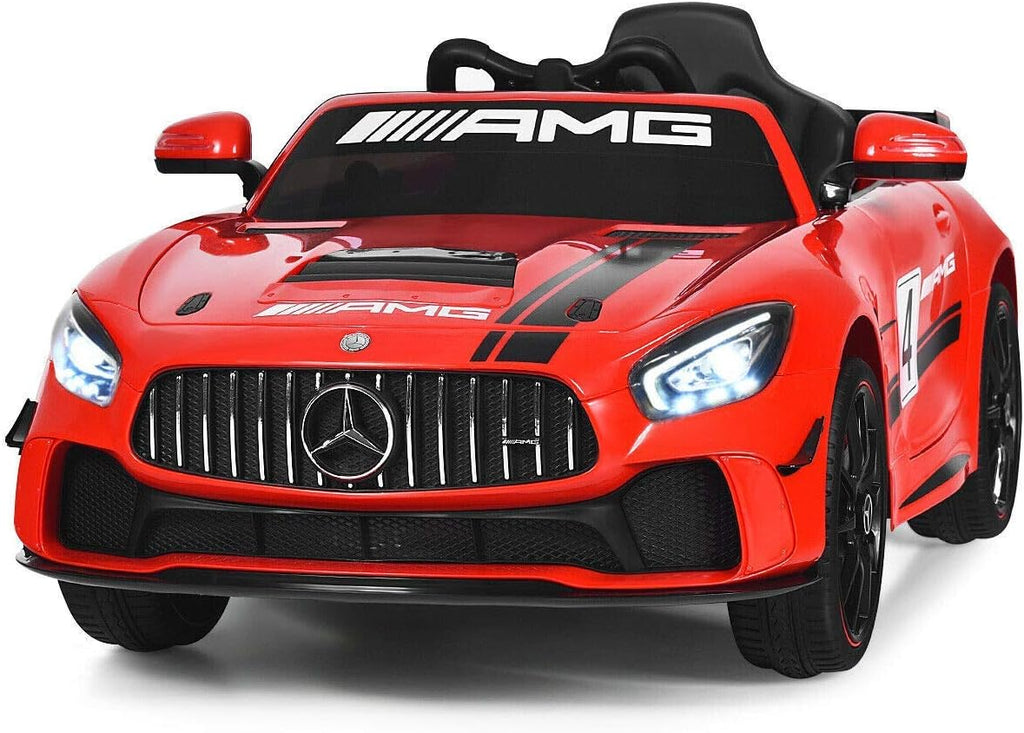 Red 12V Licensed Mercedes Benz AMG GT4 Electric Ride On Car F9857