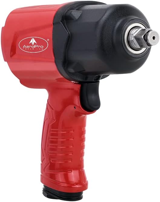 1/2-Inch Aluminum Air Impact Wrench Twin Hammer 1000FT-LB Pack of 2 K761591