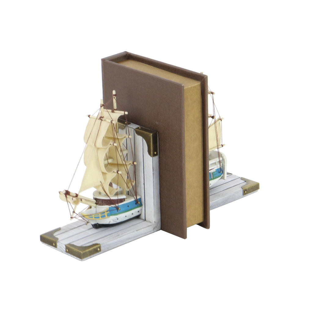 Nautical Trade Ship Book Ends E844958