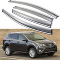 Car Window Visor Vent Shade Deflector Sun/Rain/Fog Guards Pack of 2 G43356
