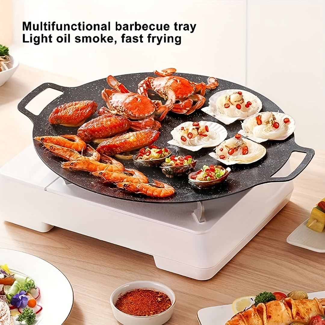 Non-stick Coating Round BBQ Grill Pan N115412