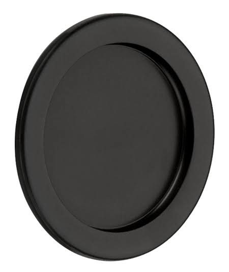 Flat Black Round Tubular Pocket Door Passage Pull Z4210