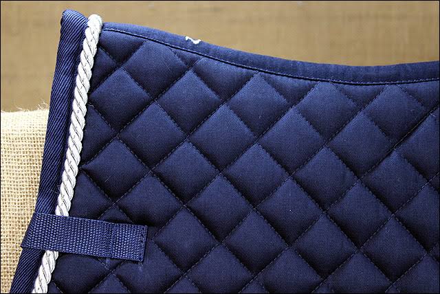Dark Blue Full Size Cotton Saddle Pad C86979