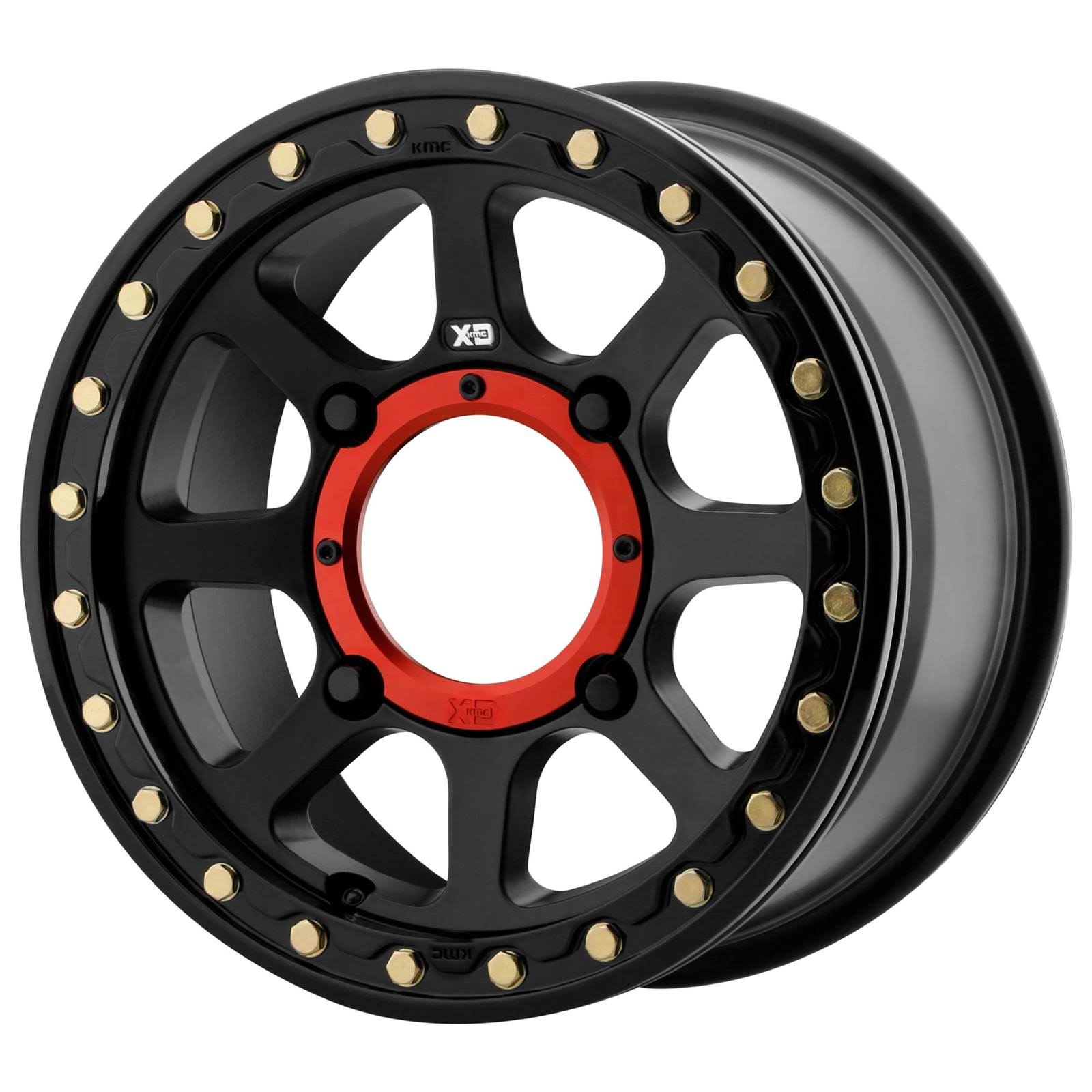 Satin Black Beadlock Wheel 15x6 4x4x110 +38mm U25161